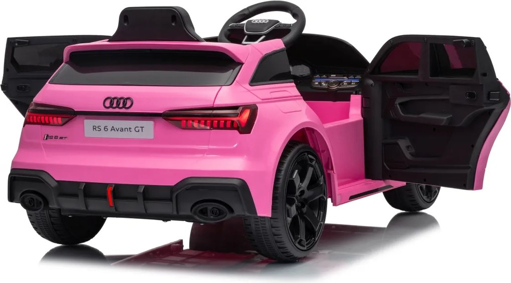 Detské elektrické autíčko Audi RS6 Avant GT ružové