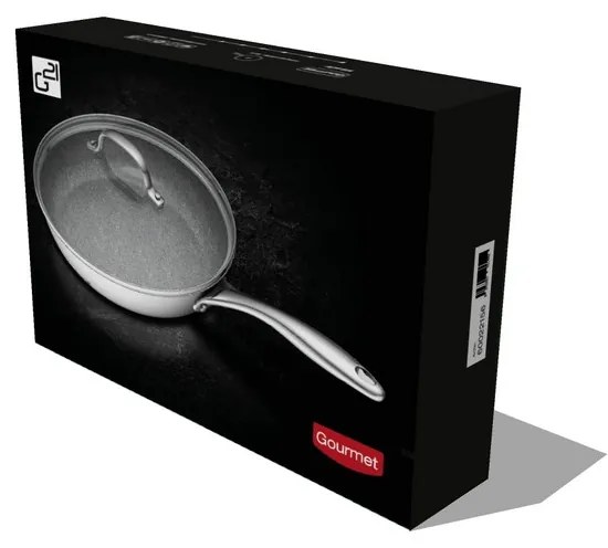 Panvica G21 Gourmet Miracle 28 cm s pokrievkou, nerez/greblon 60022156