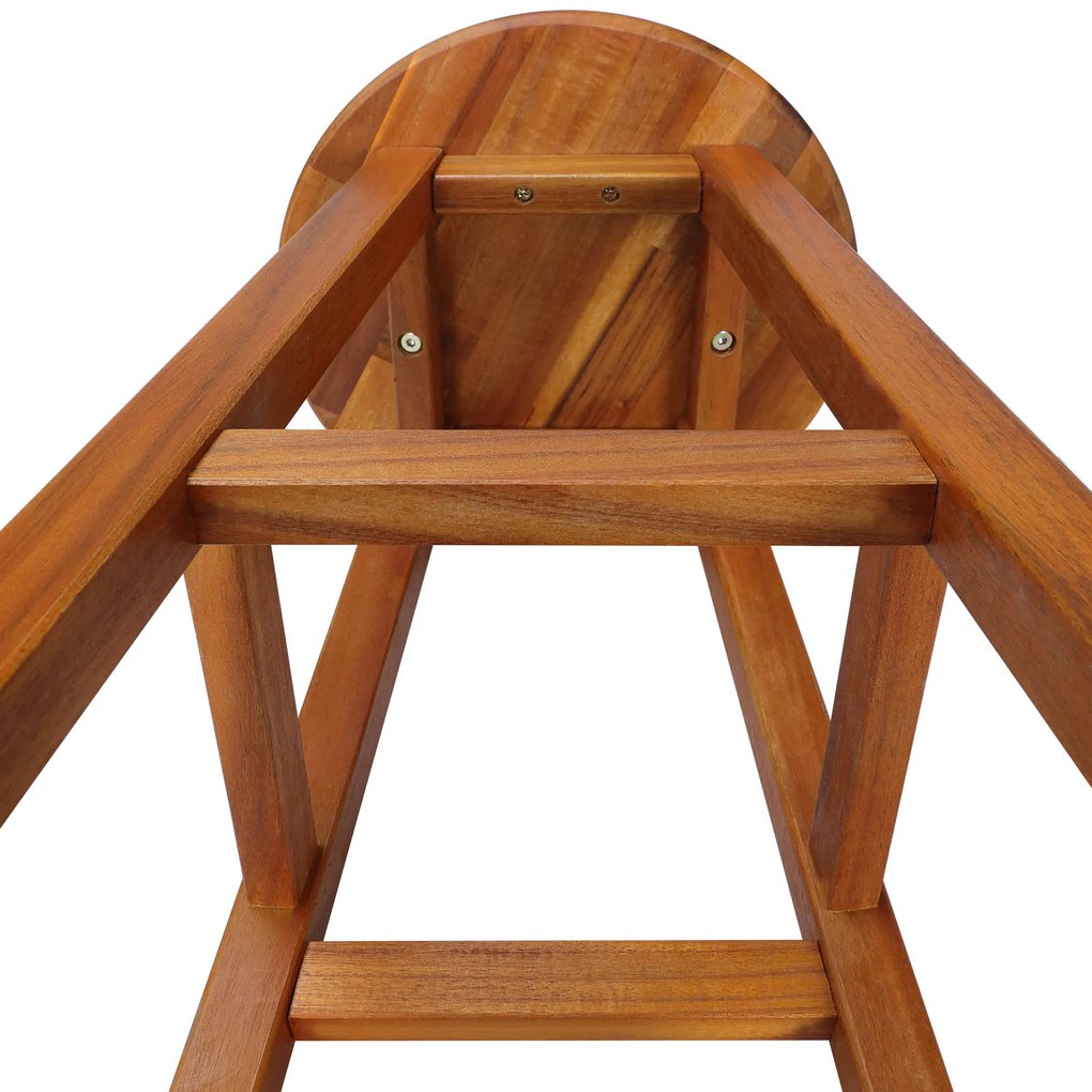 Barové stoličky OSLO, 2ks, 34x76cm, prírodná hnedá Casaria