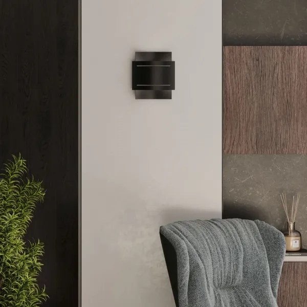 Sollux SL.0981 - Nástenné svietidlo HESTIA 1xG9/40W/230V čierna