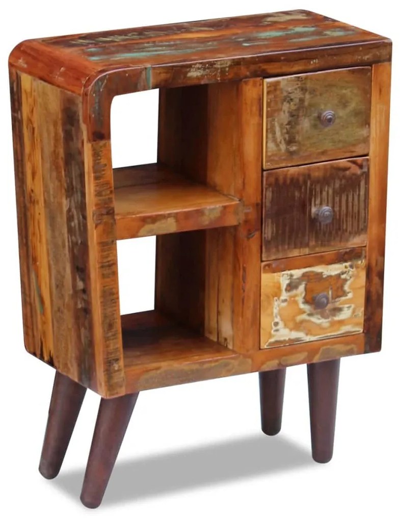 vidaXL Kredenc z pevného recyklovaného dreva, 60x30x80 cm