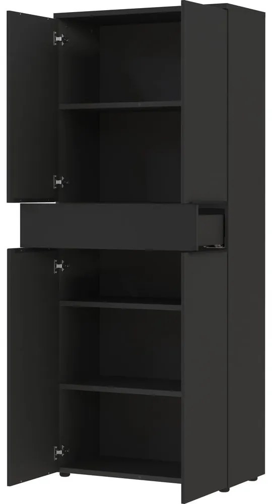 Antracitová šatníková skriňa 81x197 cm Mailand – Germania