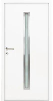 Vchodové dvere vedľajšie Steel Standart 01 1000 x 2000 mm pravé biele