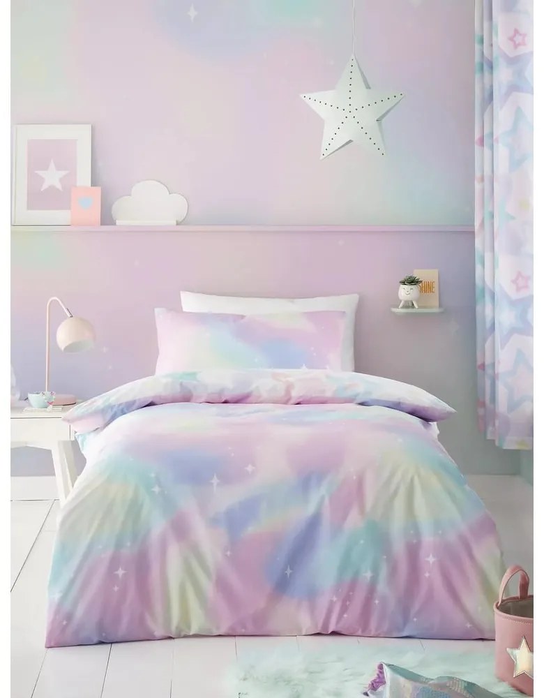 Detské obliečky na jednolôžko 135x200 cm Ombre Stars – Catherine Lansfield