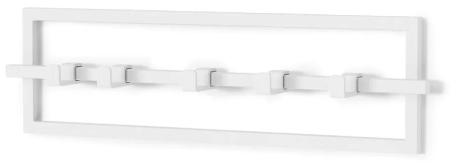 Biely kovový nástenný vešiak Cubiko - Umbra
