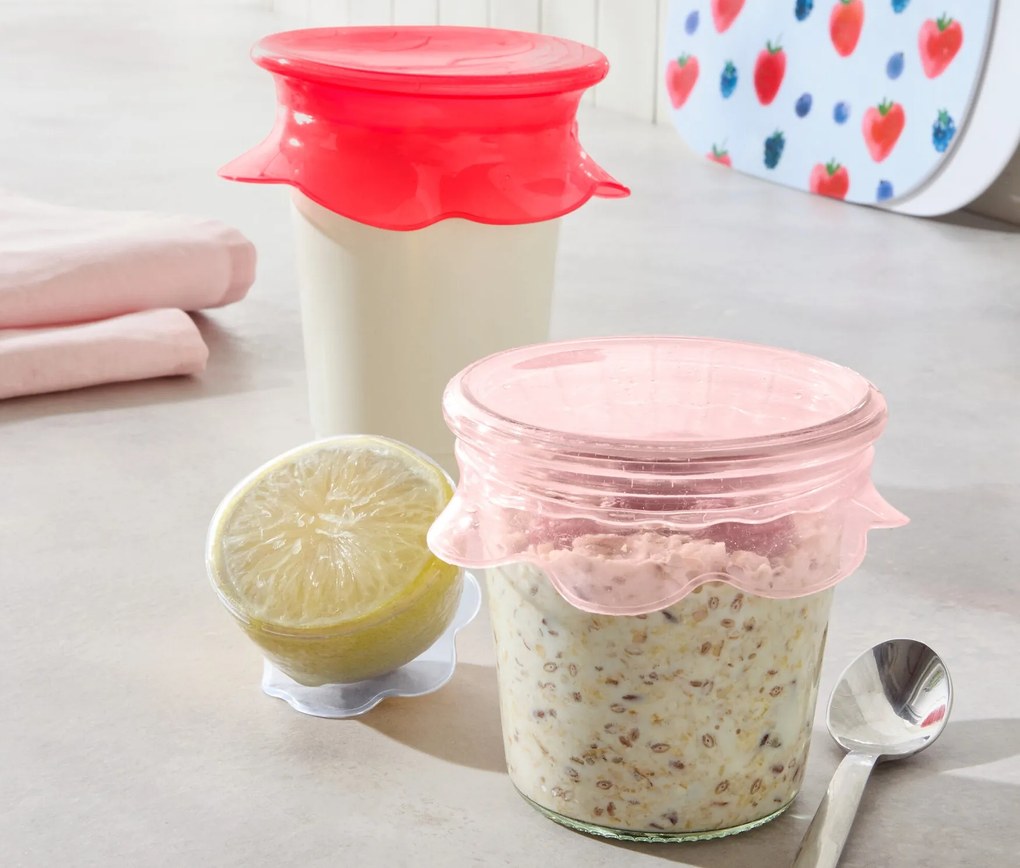 3 silikónové veká na udržiavanie čerstvosti