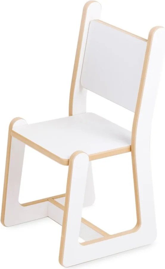 Montessori súprava do detskej izby – stôl a stolička, biela