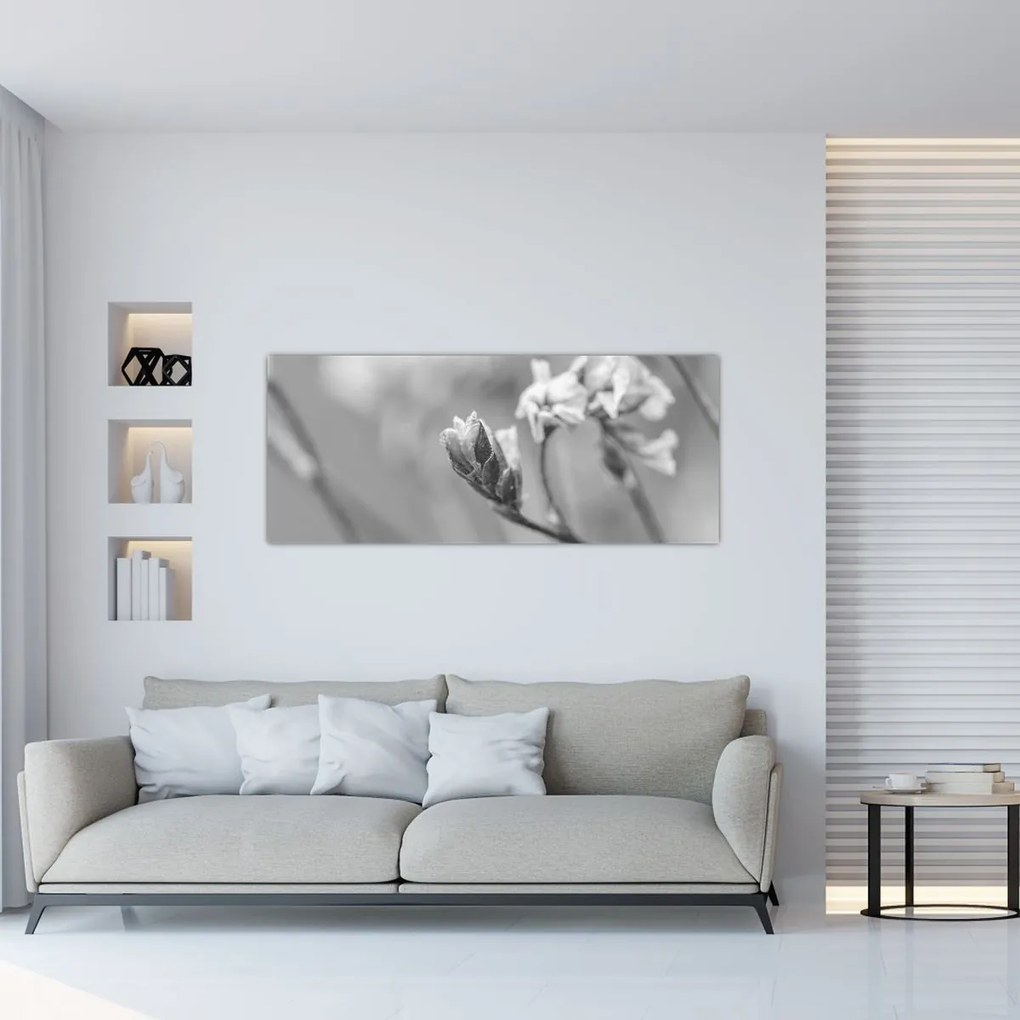 Obraz - Rozkvitnutý kvet (120x50 cm)