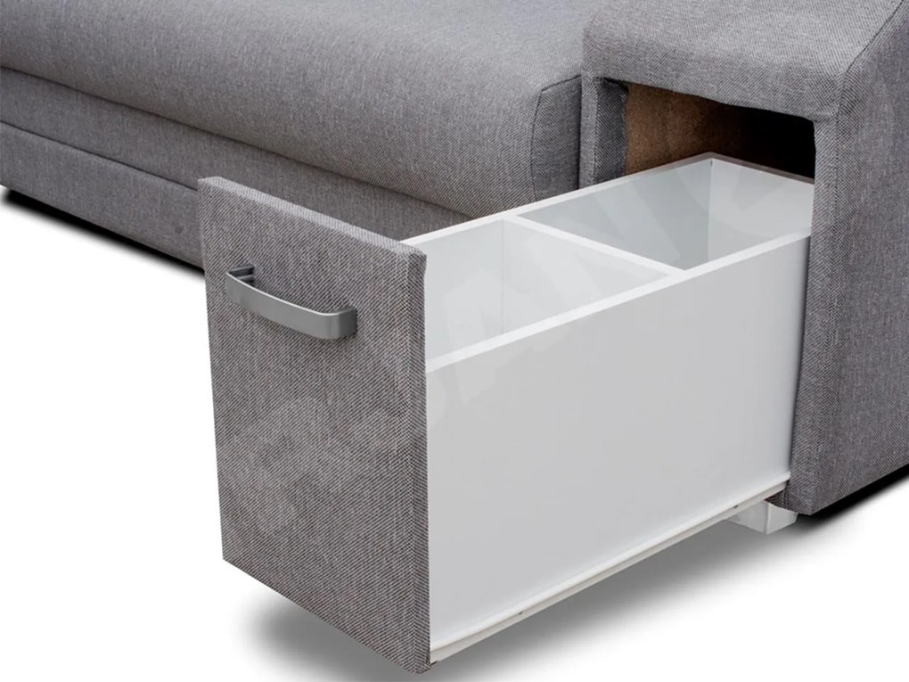 Rohová sedačka s barom Florio, Strana: ľavá, Dostupné poťahy: Inari 94