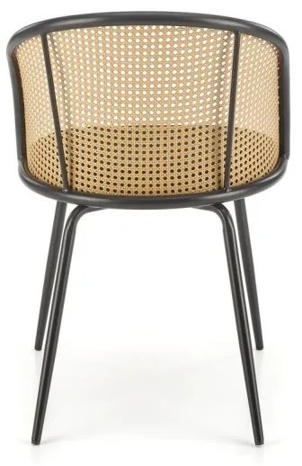 Jedálenská stolička TELMAR — kov, látka, zelená