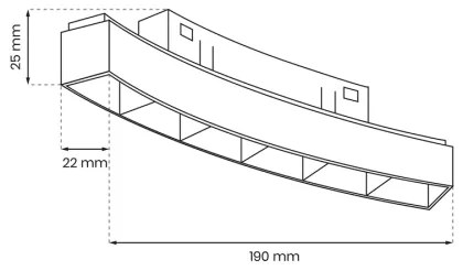 LED Svietidlo do lištového systému MAGNETIC TRACK LED/6W/48V 4000K čierna