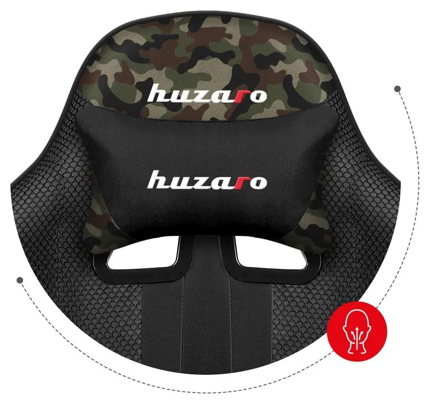 Huzaro Herná stolička Force 4.7 s výsuvnou opierkou nôh - Camo