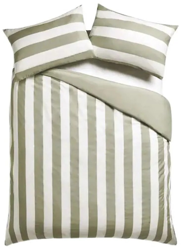 Bavlnené obliečky STRIPES bielo-zelené Rozmer obliečky: 70 x 90 cm | 140 x 220 cm