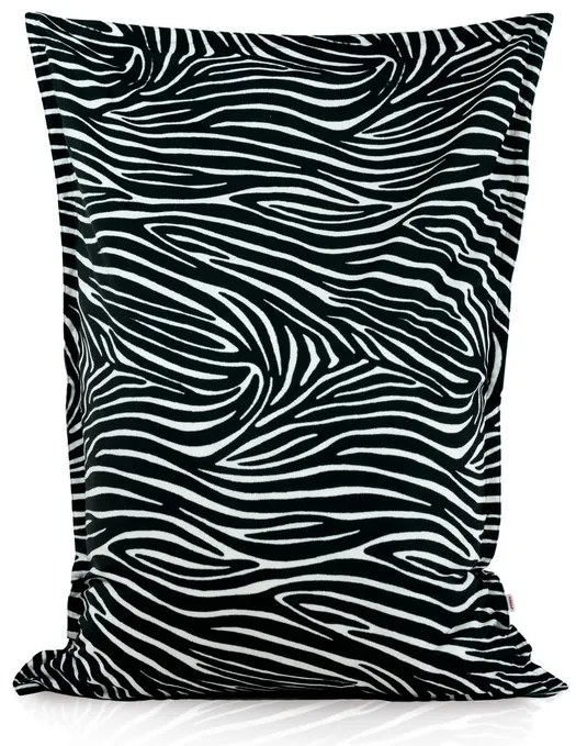Luxusný sedací vak Zebra – XL/XXL pohodlie s divokým štýlom Veľkosť: XL
