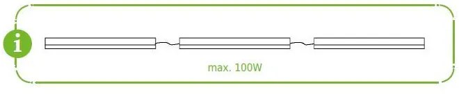 ACA Lighting LED lineárne svietidlo DAPO 12W/230V/4000K/1250Lm/120°/IP20/900mm