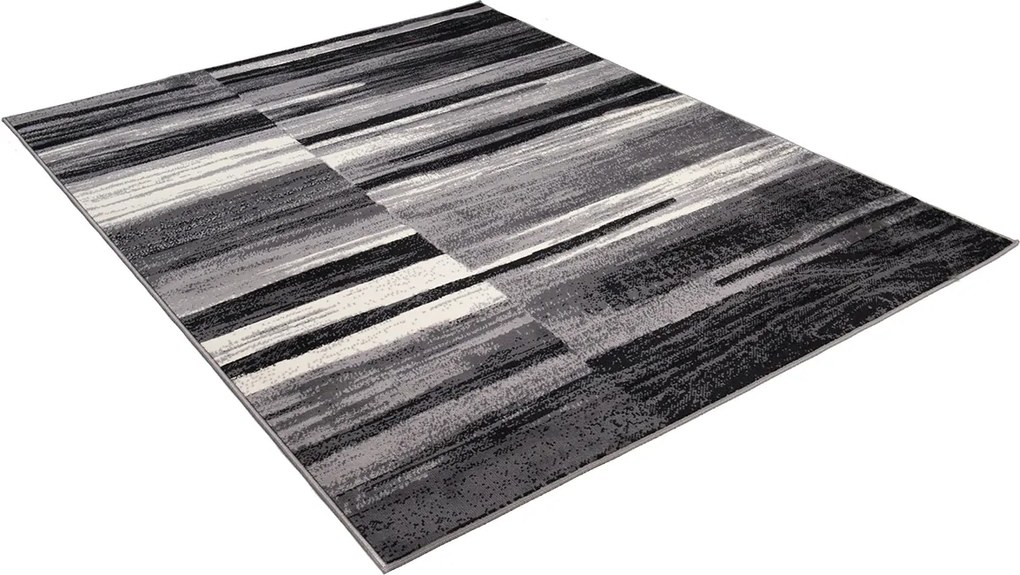 TA Koberec F809A TMAVO SIVÁ LACNÁ PP CRM Rozmer: 140x200 cm