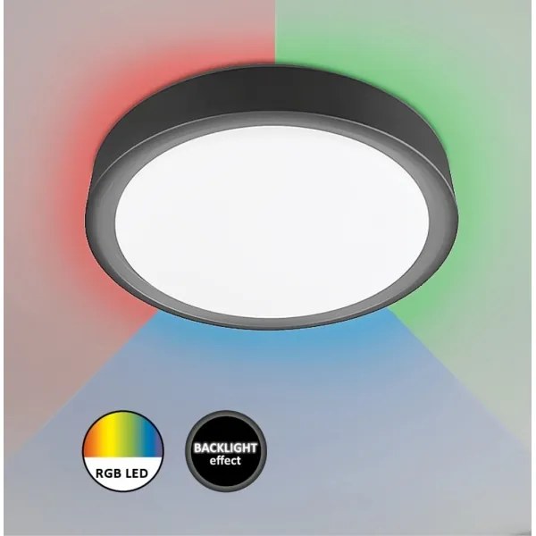 Rabalux - LED RGB stlmiteľné stropné svietidlo so senzorom LED/28W/230V + diaľkové ovládanie