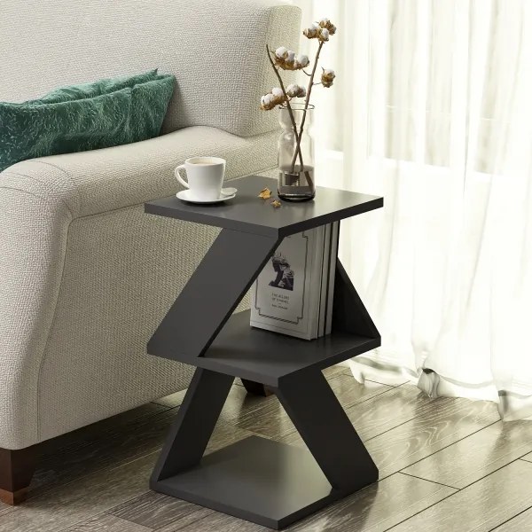 Odkladací stolík ALBENI 50x30 cm antracit