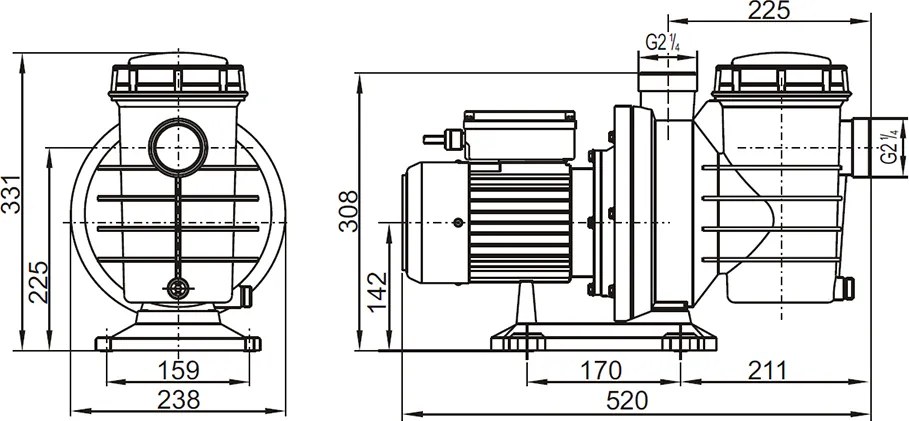 Hanscraft Bazénové čerpadlo BOXER 750