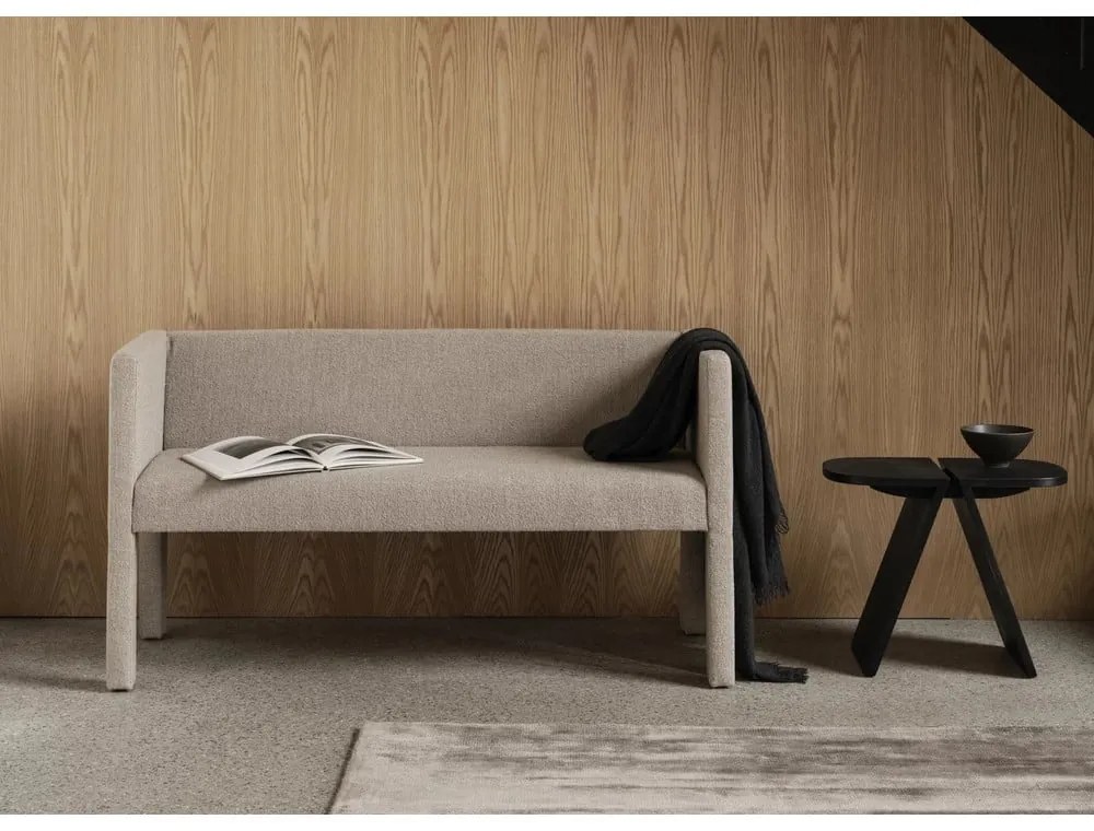 Béžová lavica z textílie buklé Sitta – Blomus