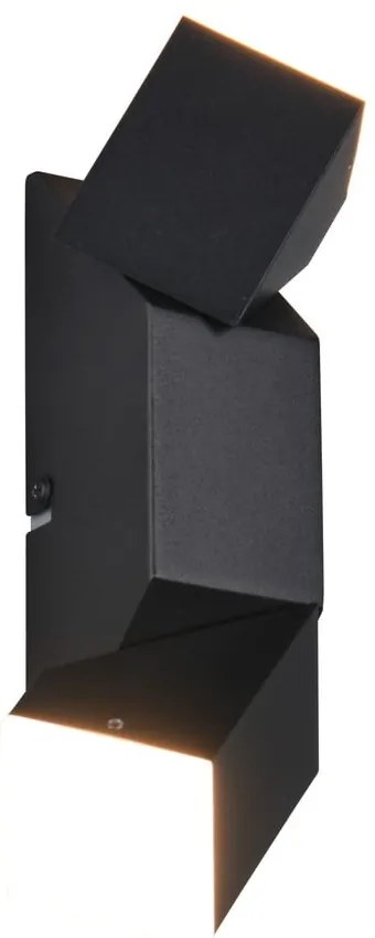 Matne čierne LED nástenné svietidlo Raglan – Trio