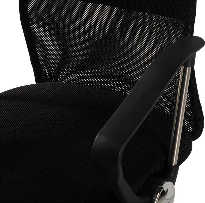 Čierna čalúnená kancelárska stolička Arco – Bonami Essentials