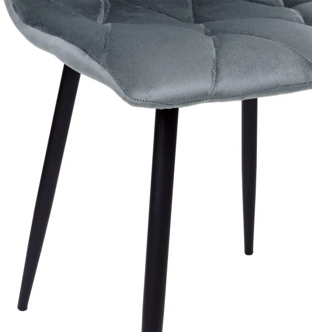 Jedálenská stolička MADISON zamatová, grafitová