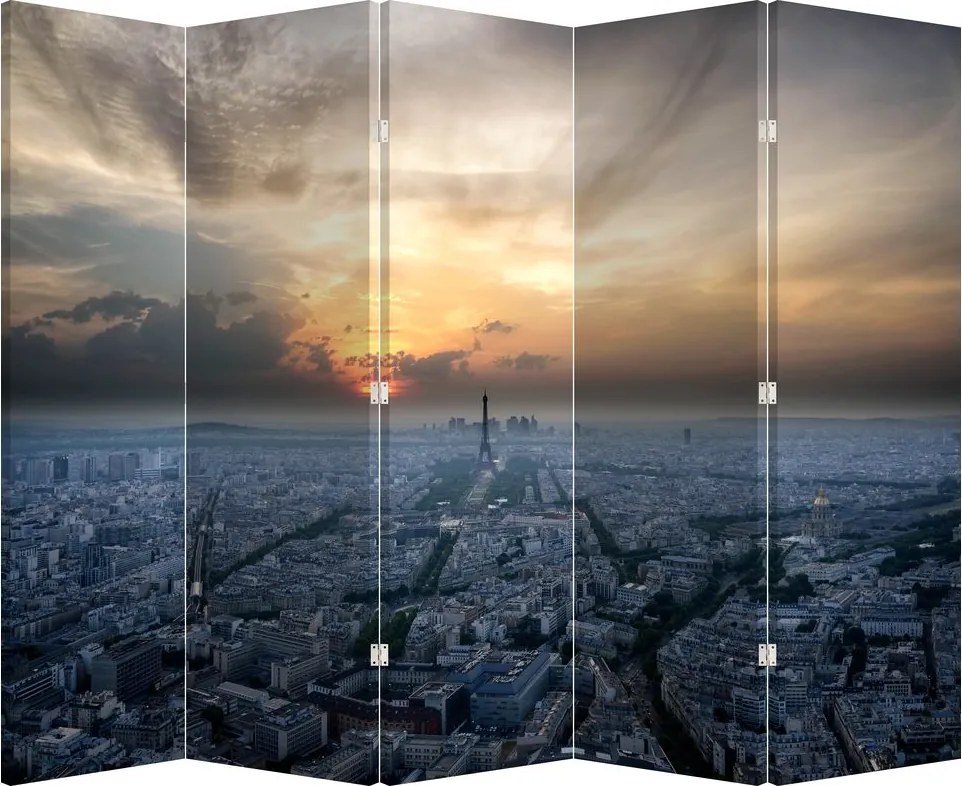 Paraván - Paríž z výšky (210x170 cm)