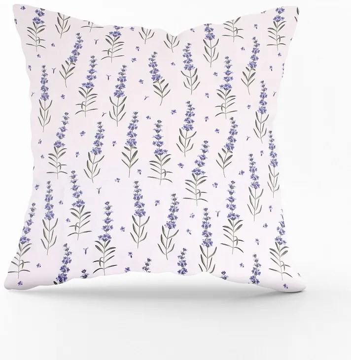 Obliečka na vankúš levanduľa Veľkost obliečok: 40 x 40 cm, Zapínanie: Zips