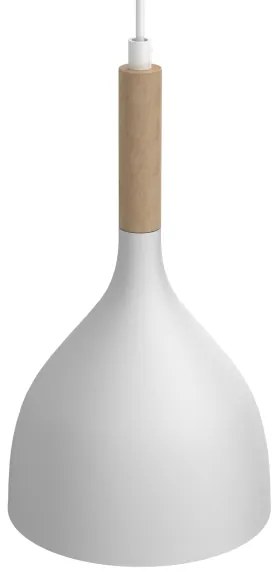 Luster na lanku NOAK WOOD 2xE27/15W/230V biela/buk