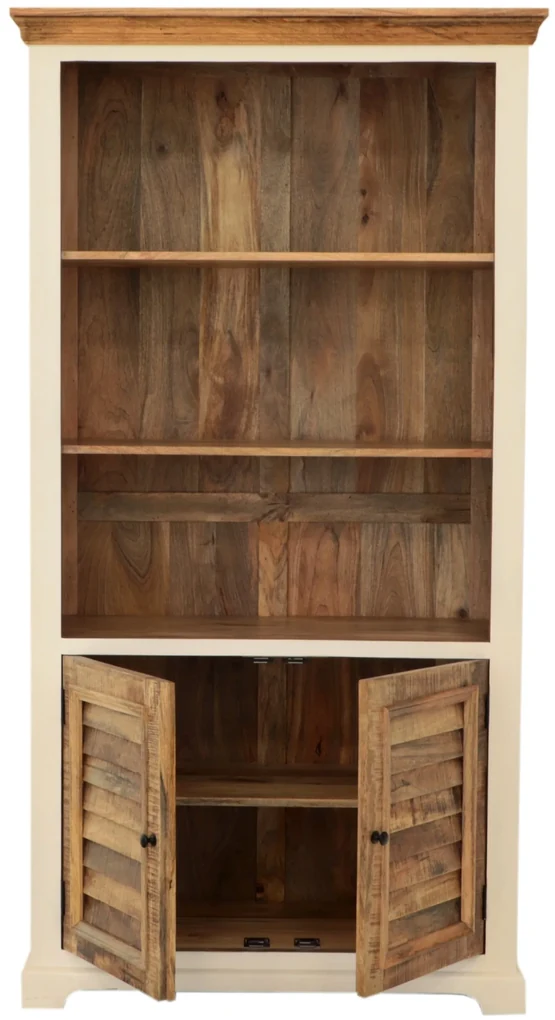 furniture-nabytek.cz - Knižnica z dreva mango 100x190x45