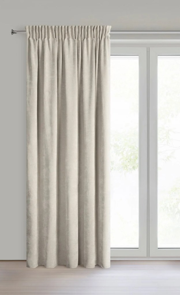 ZÁVES NA PÁSKE NILO 140X270 CM BÉŽOVÁ