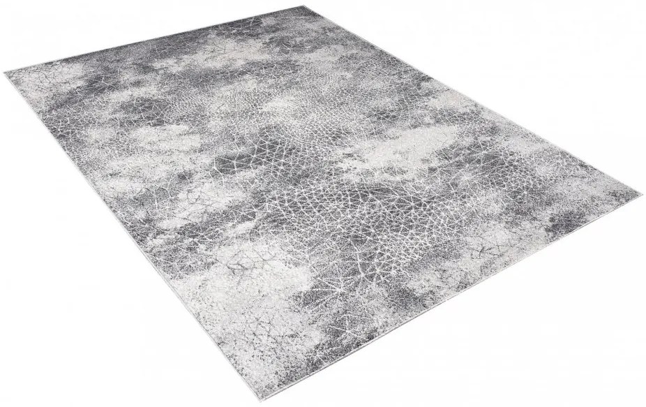 Sivý dizajnový koberec s jemným vzorom Šírka: 60 cm | Dĺžka: 100 cm