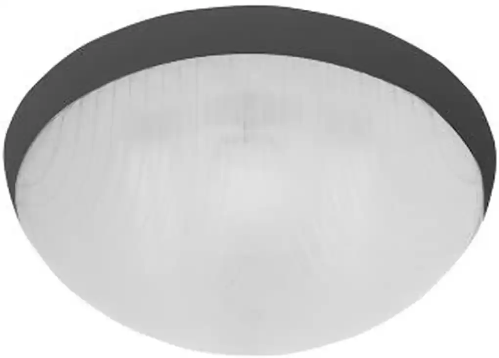 PANLUX GALIA prisadené stropné a nástenné kruhové svietidlo 75W E27, čierna  KG-75/C | BIANO