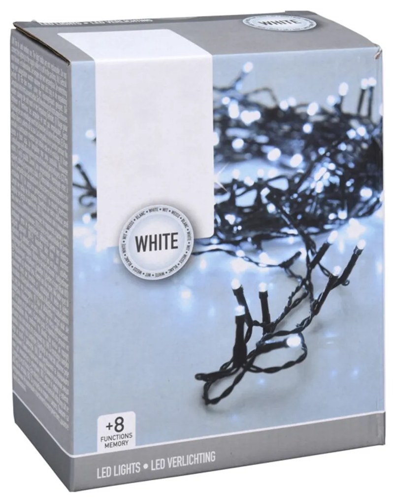 Vianočné svetielka 24 m/320 led studená biela