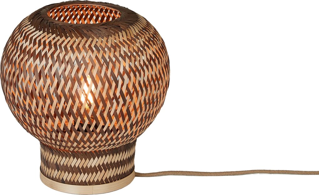 XXXLutz STOLNÁ LAMPA, nožný spínač, E27, 25/27 cm Good & Mojo - Online Only bytové doplnky - 004315010203