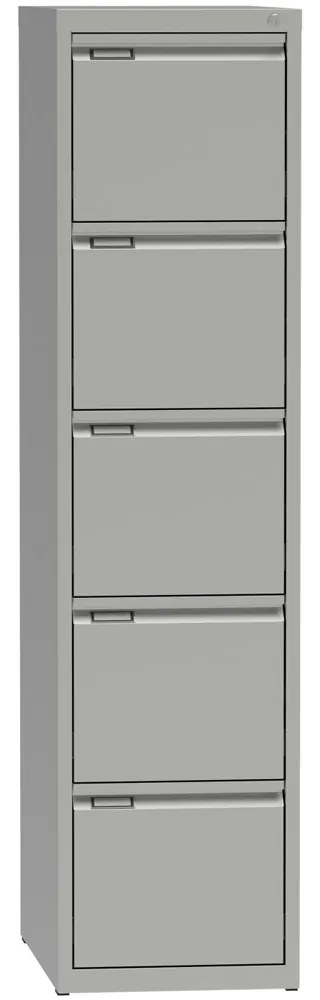 Kovová kartotéka A4, 5 zásuviek, sivá