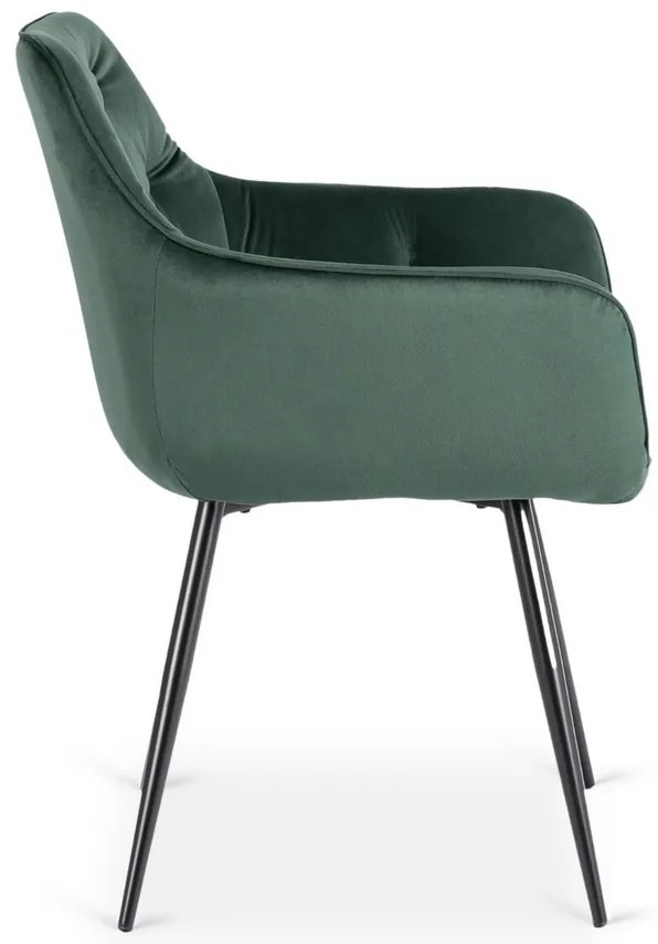 Stolička STAR zelená velúrová