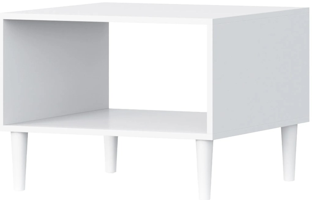 Konferenčný stolík DULLUM 60x60cm, biely