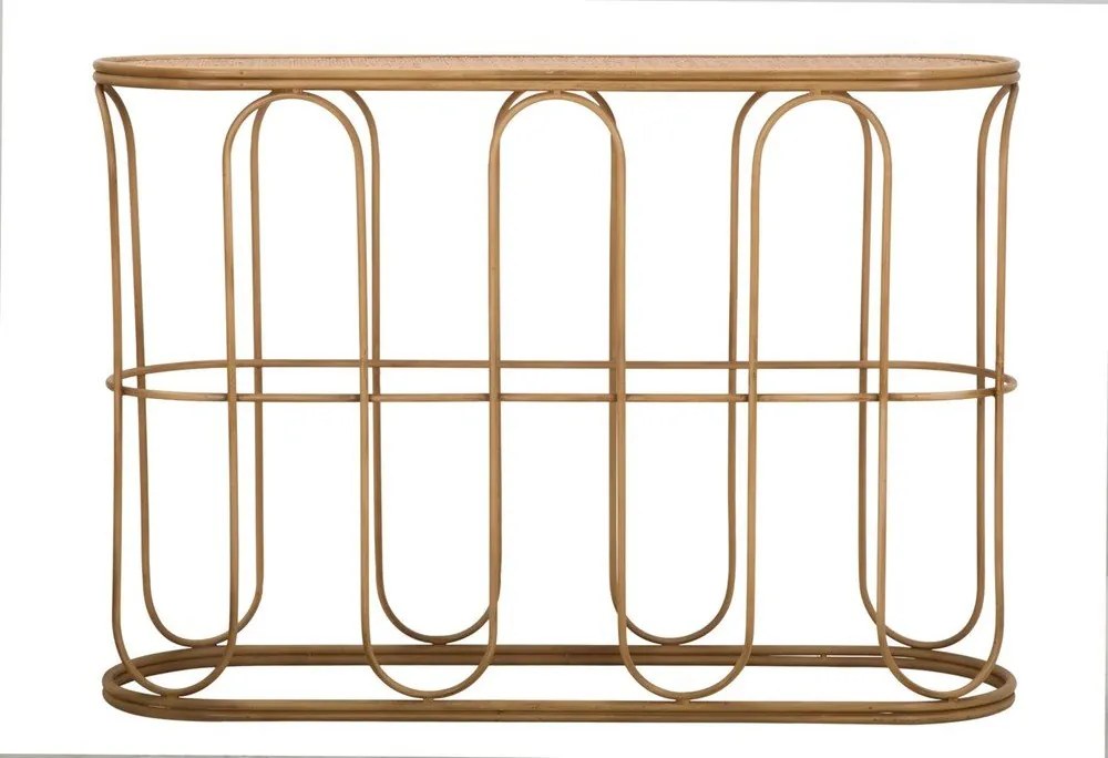 Ratanový konzolový stolík v prírodnej farbe 32x110 cm Samui – Mauro Ferretti