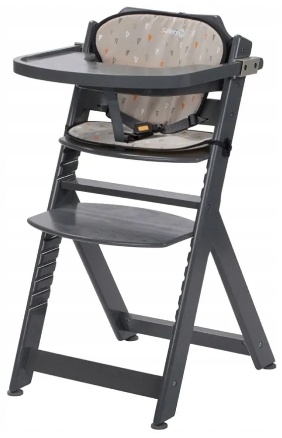 Drevená rastúca jedálenská stolička pre deti Timba Safety 1st Farba: sivá