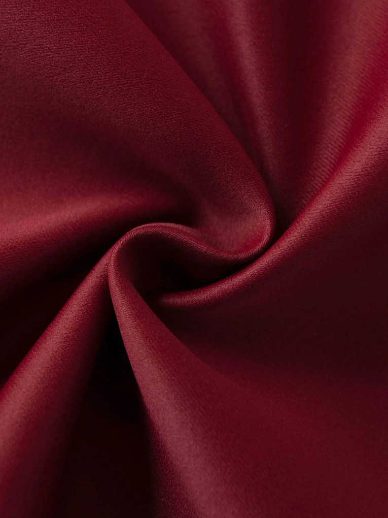 Blackout závesy Elias vínová – 140 × 250 cm (2 ks) - riasiaca stuha
