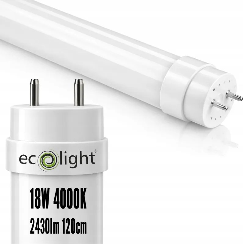 4x LED trubicové svetlo 120 cm 18 W 2430 lm 4000K G13 T8