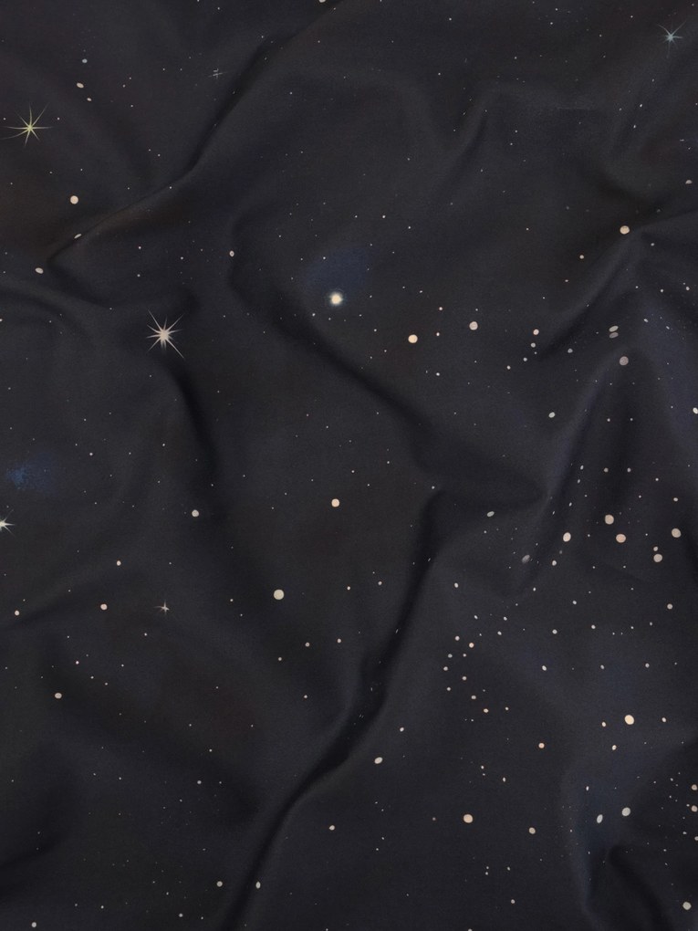 Saténová obliečka na vankúš 50 x 70 cm - Hviezdna obloha