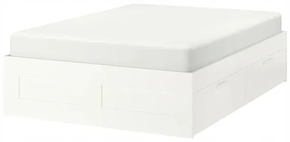 IKEA BRIMNES Rám postele s zásuvkami Luroy 160x200 manželská