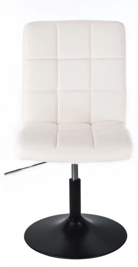 LuxuryForm DESIGN Stolička TOLEDO na čiernom tanieri - biela