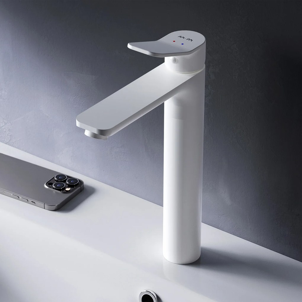 Umývadlová batéria AM.PM X-Joy FXA92033 vysoká, biela