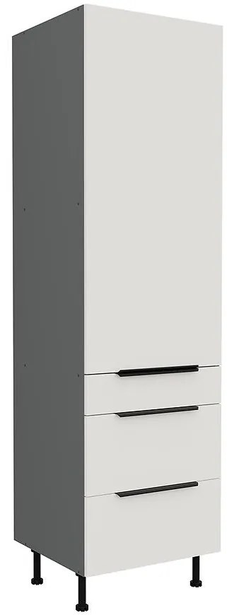 Kuchynská skrinka Aria-Wh/Ant Anti Fingerprint 60dks-215 1f 3s