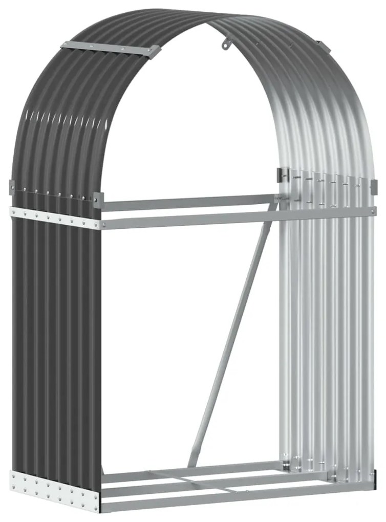 Držiak na polená antracitový 80x45x120 cm pozinkovaná oceľ