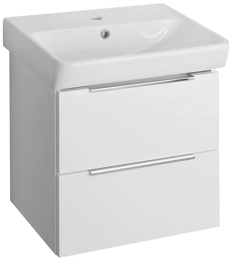 Bruckner Bruckner, NEON skrinka s keramickým umývadlom 50x41,5 cm, biela, 501.114.0